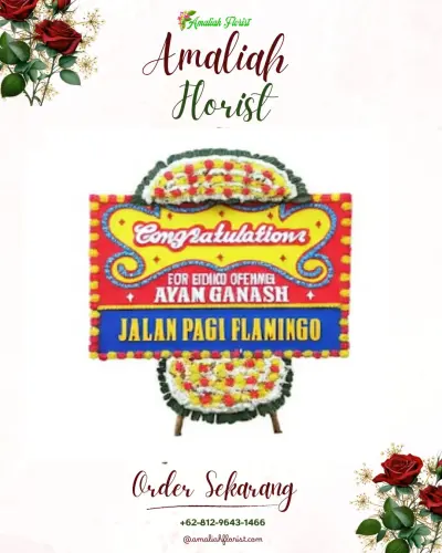 Bunga Papan Congratulation di Clapar